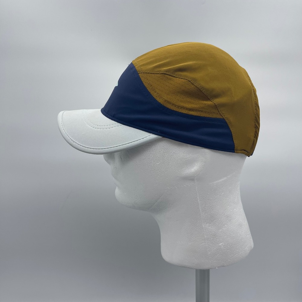 Brooks 280456 OSFA Gold Navy White Running Hat F22 Strapback Performance Cap - Picture 11 of 13